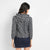 Charcoal Grey Textured Hoodie With Zip-Closure
