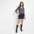 Charcoal Grey Textured Hoodie With Zip-Closure