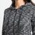 Charcoal Grey Textured Hoodie With Zip-Closure