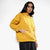 Mustard Yellow Oversized Basic Hoodie With Kangaroo Pocket