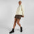 Off-White Oversized Basic Hoodie With Kangaroo Pocket